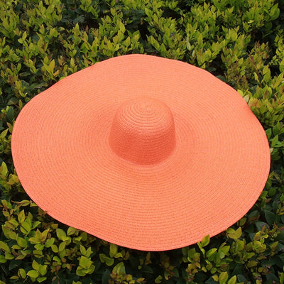 Foldable Oversized Straw Beach Hats