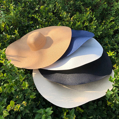 Foldable Oversized Straw Beach Hats