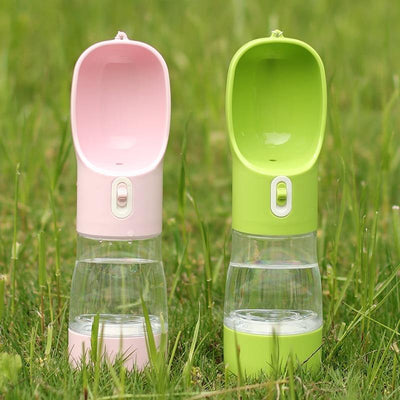 HOOPET Pet Dog Water Bottle Feeder Bowl Portable Water Food Bottle Pets Outdoor Travel Drinking Dog Bowls Water Bowl for Dogs - OhanaGadget