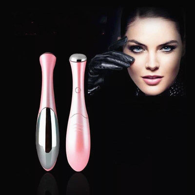 1PC New Portable Electric Eye Massage Pen Device Dark Circle Facials Vibration Thin Face Magic Stick Anti Bag Pouch & Wrinkle - OhanaGadget