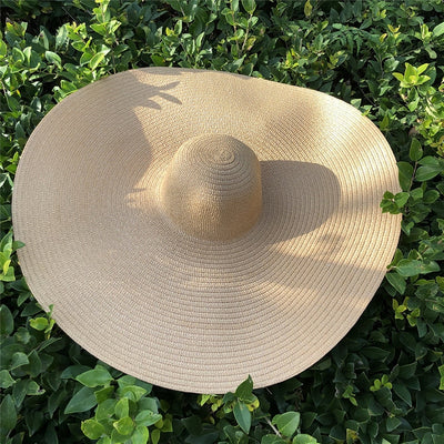 Foldable Oversized Straw Beach Hats