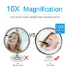 Makeup Vanity Mirror With 10X Lights LED Lighted Portable Hand Cosmetic Magnification Light up Mirrors VIP Link Dropshipping - OhanaGadget