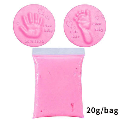 Soft Clay DIY Newborn Baby Souvenirs Hand Print Footprint Non-toxic Clay Kit Casting Parent-child Hand Ink Pad Fingerprint Toys - OhanaGadget